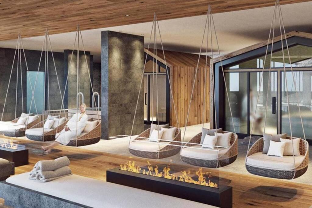 Charmant studio rénové situé dans les bains d'Ovronnaz, immeuble les Sources Exterior foto