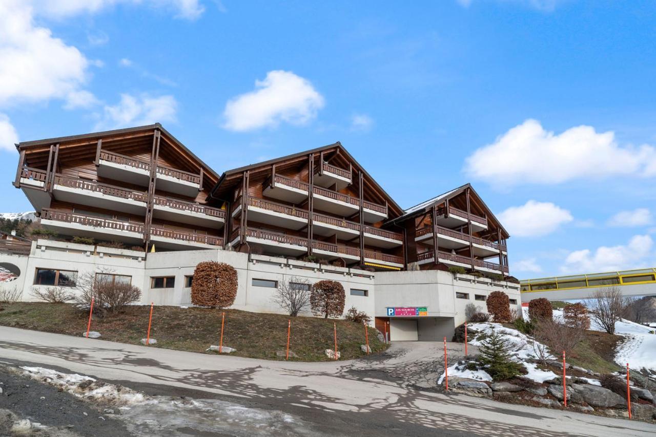 Charmant studio rénové situé dans les bains d'Ovronnaz, immeuble les Sources Exterior foto